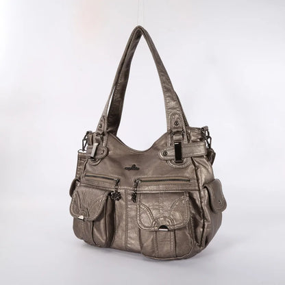 Damen-Handtasche Multifunktionale PU-Tasche Großes Fassungsvermögen Alltagsbegleiter
