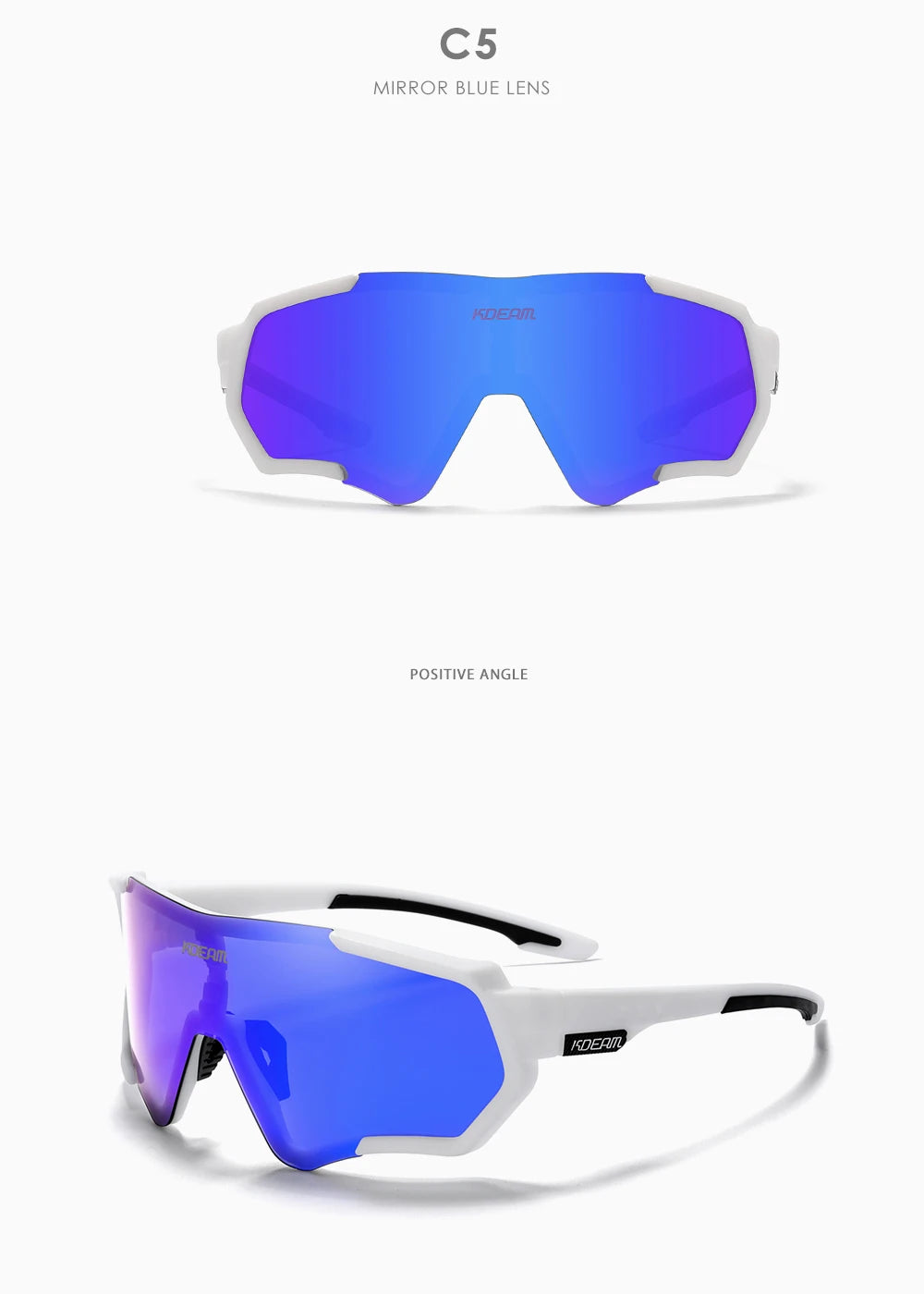 Sonnenbrille Sport TR90 polarisiert Flash-Beschichtung Outdoor Herren