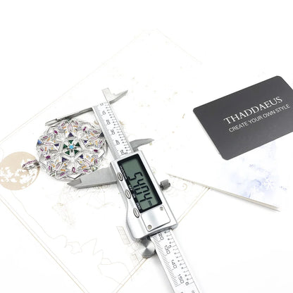 Damen-Charm-Anhänger Kaleidoskop Libelle Magie Frühling aus Sterlingsilber
