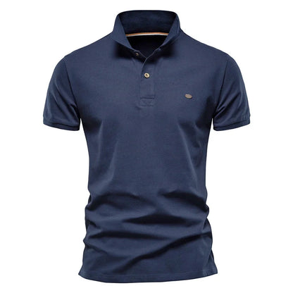 Herren Polo-Shirt aus 100 Prozent Baumwolle im einfarbigen Casual-Stil