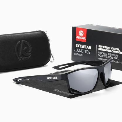 Sonnenbrille quadratisch polarisiert 65mm Outdoor Angeln Sport Herren