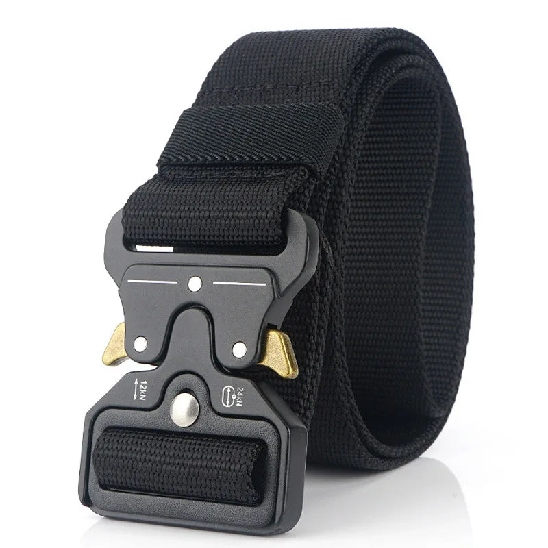 Herren-Taktischer Gürtel aus Nylon Verstellbar Mit Korrosionsbeständiger Schnalle 4,3 cm Breite