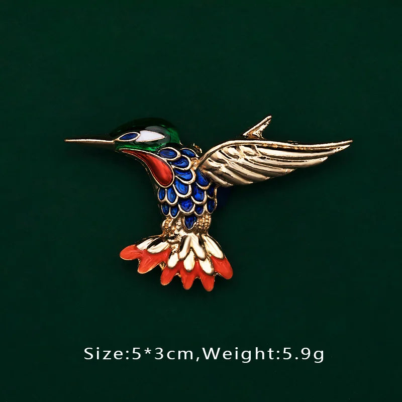 Brosche Vogel Libelle Emaille Kreativ Tasche Schulranzen Accessoire Damen