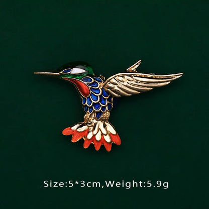 Brosche Vogel Libelle Emaille Kreativ Tasche Schulranzen Accessoire Damen