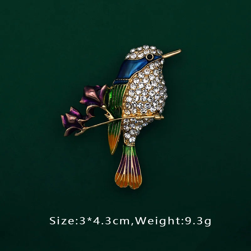 Brosche Vogel Libelle Emaille Kreativ Tasche Schulranzen Accessoire Damen