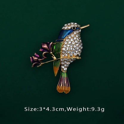 Brosche Vogel Libelle Emaille Kreativ Tasche Schulranzen Accessoire Damen