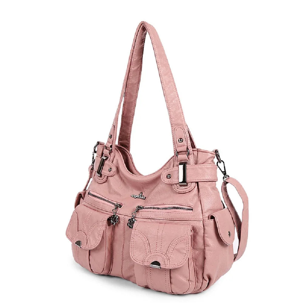 Damen-Handtasche Multifunktionale PU-Tasche Großes Fassungsvermögen Alltagsbegleiter