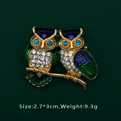 Brosche Vogel Libelle Emaille Kreativ Tasche Schulranzen Accessoire Damen
