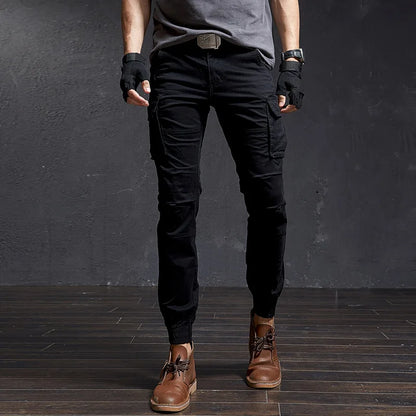 Herren Cargo Hosen im Military-Stil mit Taschen in Camouflage-Farben