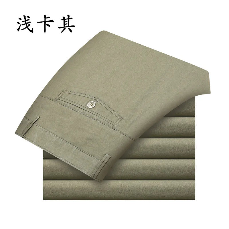 Herren Smart Casual Hose aus leichtem Twill mit geradem Schnitt