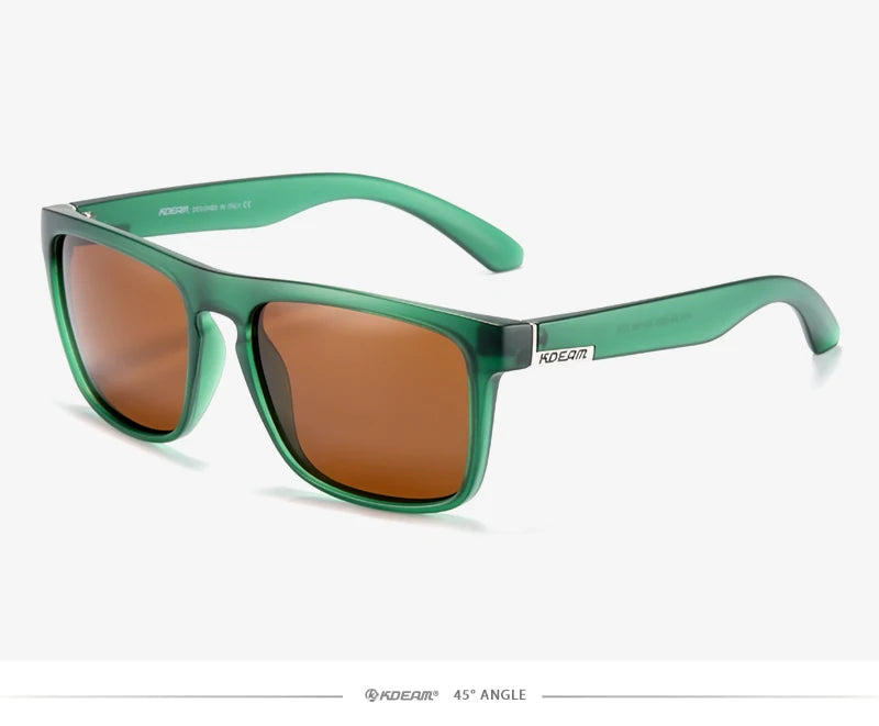 Sonnenbrille quadratisch polarisiert transparent 30 Farben Spiegel Herren