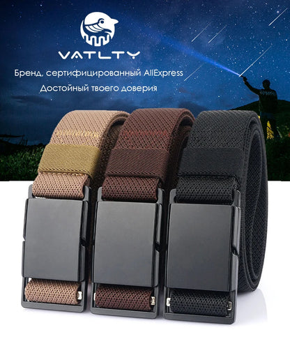 Unisex-Gürtel Mit Magnet-Schnalle 3,4 cm Breite Elastisch Für Outdoor Alltagsaktivitäten Wandern Reisen