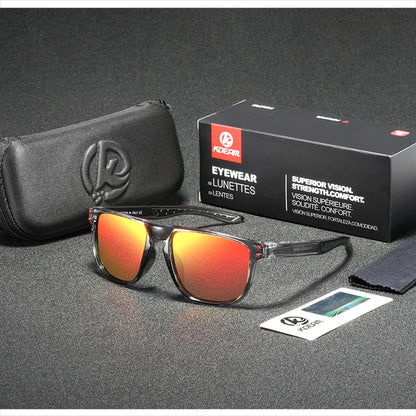 Sonnenbrille Kristallrahmen HD polarisiert Spiegel glasklar Unisex
