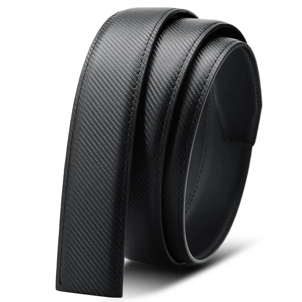 Herren Echtleder-Gürtel 3,4 cm Automatik-Schnalle Business Leisure Rindsleder