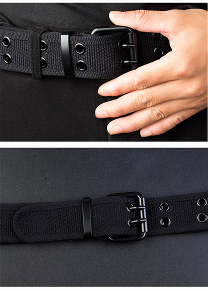 Herren-Gürtel aus Canvas mit 3,8 cm Breite - Geeignet für Wanderungen im Freien, Langlebig