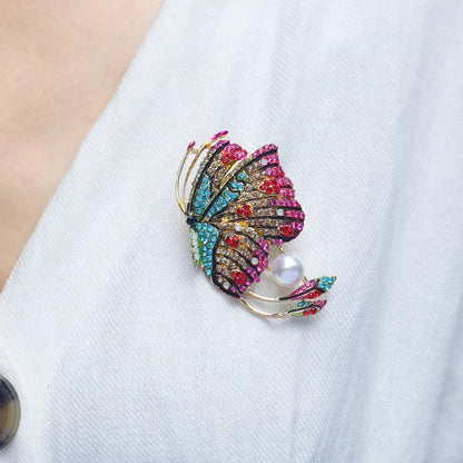 Brosche Vogel Libelle Emaille Kreativ Tasche Schulranzen Accessoire Damen