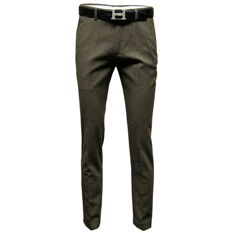 Doppelreihiger Herrenanzug aus 30% Wolle in Tiefblau, Schwarz oder Grau – Slim Fit für Hochzeit oder Business