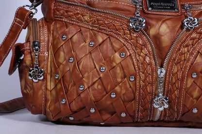 Damen-Schultertasche großes Fassungsvermögen Innenfächer Reißverschluss Alltagstauglich