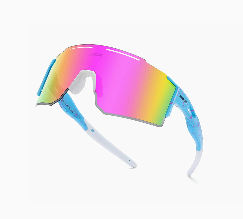 Sonnenbrille Sport TR90 polarisiert 1,2mm Glas Gummisteg winddicht Herren