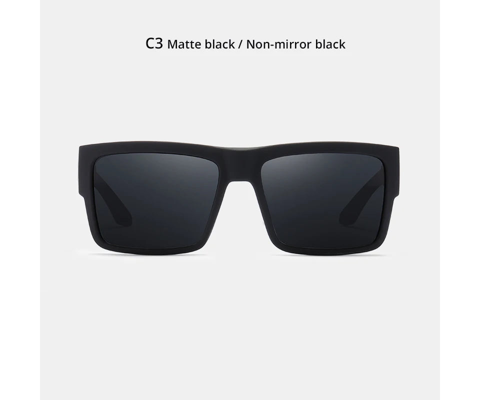 Sonnenbrille quadratisch polarisiert UV400 Punk-Stil elastisch Herren
