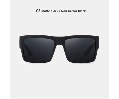 Sonnenbrille quadratisch polarisiert UV400 Punk-Stil elastisch Herren
