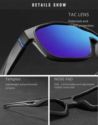 Sonnenbrille Einteiler polarisiert Spiegel winddicht Cat.3 Sport Herren