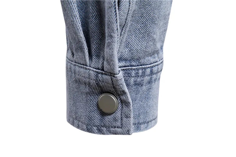 Herren Denim Shirts aus 100% Baumwolle mit Doppel Taschen für den Herbst