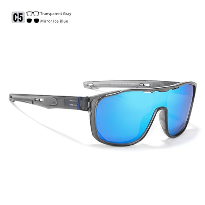 Sonnenbrille Einteiler polarisiert übergroß Schild Sport Herren