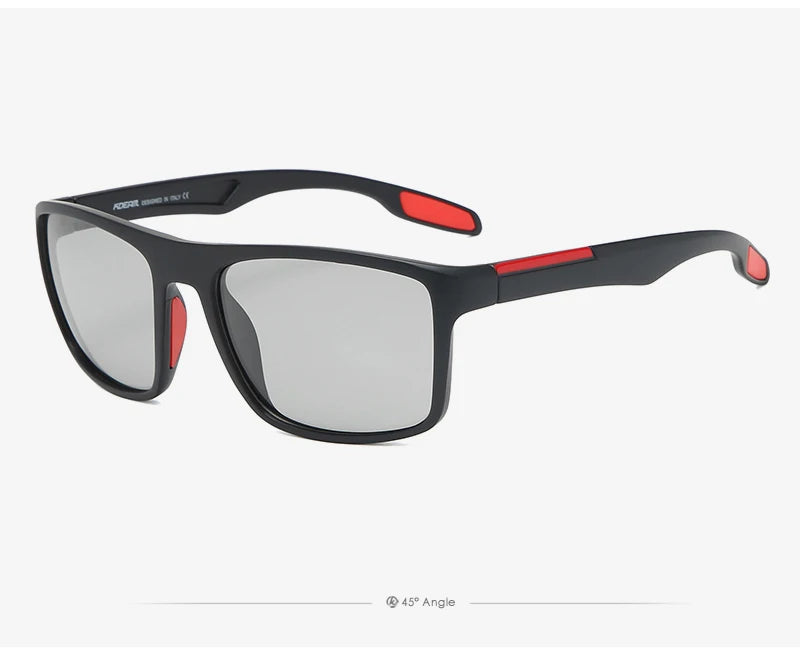 Sonnenbrille übergroß rechteckig polarisiert photochrom 154mm Sport