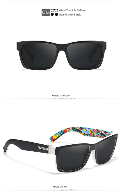 Sonnenbrille Sport polarisiert photochrom Fahren auffällige Farben Hartbox