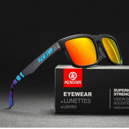 Sonnenbrille quadratisch polarisiert Angeln Lifestyle Spiegel Hartbox Unisex