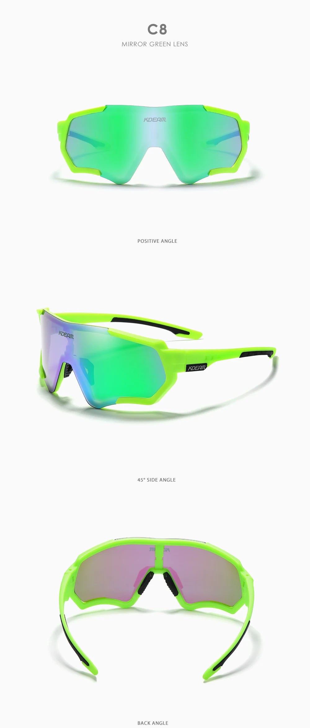 Sonnenbrille Sport TR90 polarisiert Flash-Beschichtung Outdoor Herren