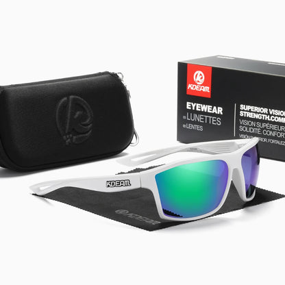 Sonnenbrille quadratisch polarisiert 65mm Outdoor Angeln Sport Herren