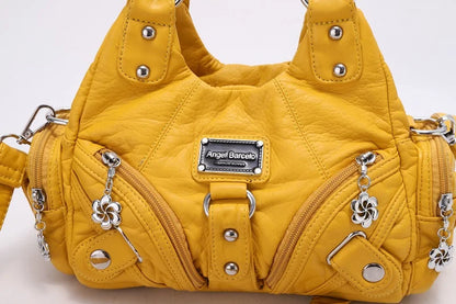 Damen-Handtasche mit Top-Griff und Mehrfachinnenfächern für Alltag und Freizeit Leichtgewichtig