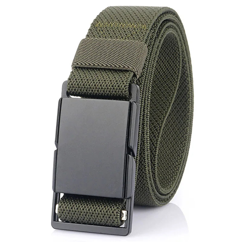 Unisex-Gürtel Mit Magnet-Schnalle 3,4 cm Breite Elastisch Für Outdoor Alltagsaktivitäten Wandern Reisen