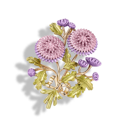 Brosche Daisy Rose Emaille Hochzeit Bouquet Kleidung Geschenk Damen