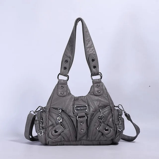 Damen-Handtasche mit Top-Griff und Mehrfachinnenfächern für Alltag und Freizeit Leichtgewichtig