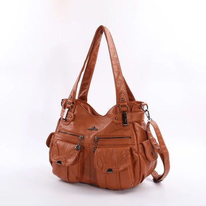 Damen-Handtasche Multifunktionale PU-Tasche Großes Fassungsvermögen Alltagsbegleiter