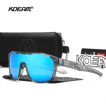 Sonnenbrille Einteiler polarisiert Spiegel winddicht Cat.3 Sport Herren