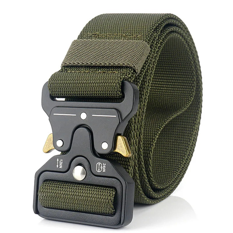 Herren-Taktischer Gürtel aus Nylon Verstellbar Mit Korrosionsbeständiger Schnalle 4,3 cm Breite
