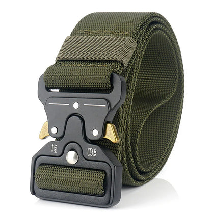 Herren-Taktischer Gürtel aus Nylon Verstellbar Mit Korrosionsbeständiger Schnalle 4,3 cm Breite