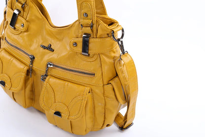 Damen-Handtasche Multifunktionale PU-Tasche Großes Fassungsvermögen Alltagsbegleiter