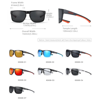Sonnenbrille quadratisch photochrom polarisiert rutschfest Outdoor Unisex