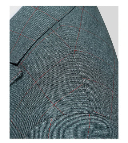 Schlanke Herren-Anzughose in Khaki mit Streifen – graue, lange Freizeithose für Büro, formelle Anlässe und Hochzeiten, auch in großen Größen erhältlich.