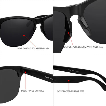 Sonnenbrille Lifestyle Fahren TR90 halbrandlos ultraleicht polarisiert Unisex