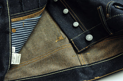 Herren Jeans aus Baumwolle und Leinen im Taper Fit mit 16,5 Unzen