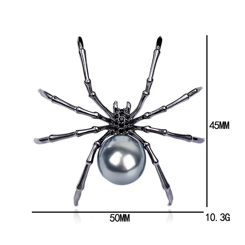 Brosche Spinne Insekt Retro Legierung Kragen Urlaub Zubehör Damen