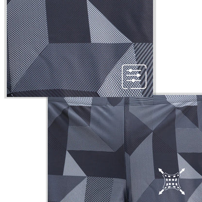 Kurze Herren-Polyester-Shorts mit schnelltrocknendem Druck und atmungsaktivem Mesh-Futter sowie Tasche – ideal für das Fitnessstudio