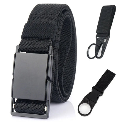 Unisex-Gürtel Mit Magnet-Schnalle 3,4 cm Breite Elastisch Für Outdoor Alltagsaktivitäten Wandern Reisen