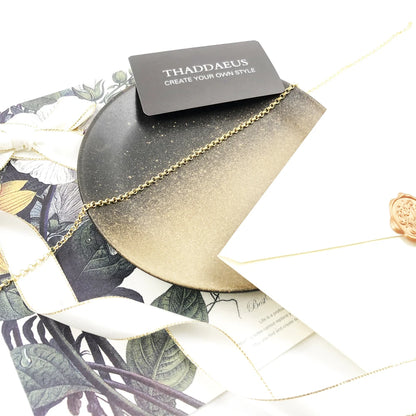Damen-Halskette Belcher-Kette golden klassisch aus Sterlingsilber